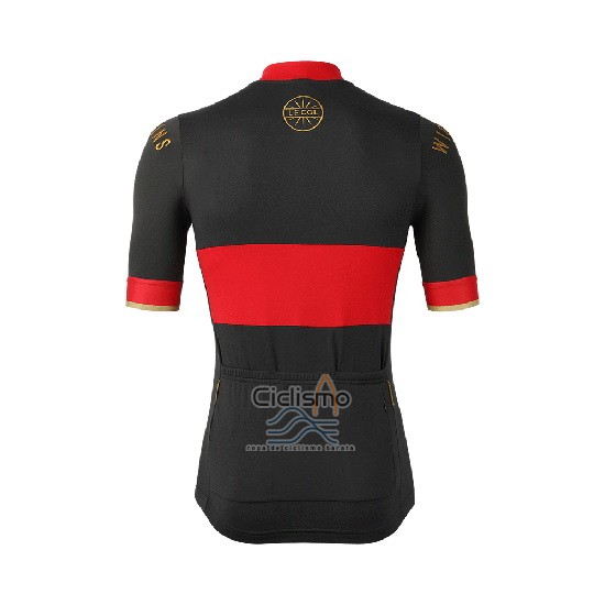 Lecol Ropa Ciclismo Culotte Corto 2019 Hombre Mangas Cortas Negro Rojo